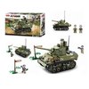 Конструктор Sluban *Армия: Лёгкий танк М5*, 344 элемента - M38-B0856