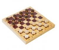 Настольная игра *Шашки*, деревянные, с доской 230*115*45 - D-2