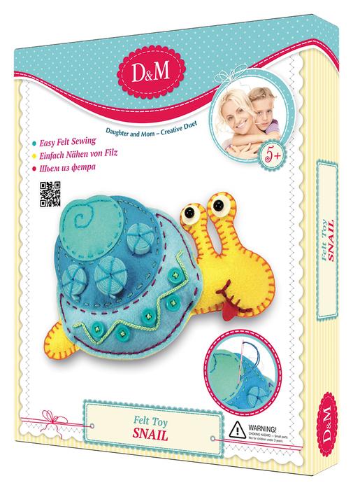 Набор для создания игрушки из фетра DM *Улитка* - 10657