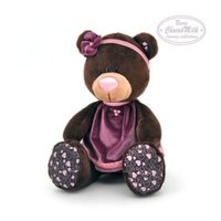 Мягкая игрушка Orange Toys Медведь Choco*Milk сидячая в бархатном платье 30 см - М016|30