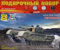 Сборная модель Танк Черчилль. Серия: танки ленд-лиза масштаб 1:72 - ПН307243