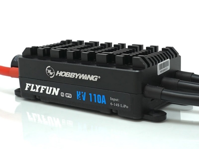 Бесколлекторный регулятор Hobbywing FLYFUN-110A-HV-OPTO-V5 (110A-140A, Aircraft) - HW-30201701