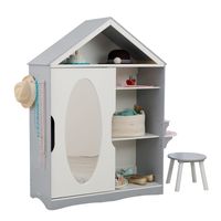 Детский шкаф для одежды KidKraft, серый - 13040_KE