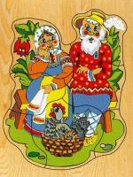 Рамка-пазл Wooden Toys *Курочка Ряба* - D104