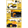 Радиоуправляемый экскаватор Double Eagle 2WD масштаб 1:26 2.4G - E571-003