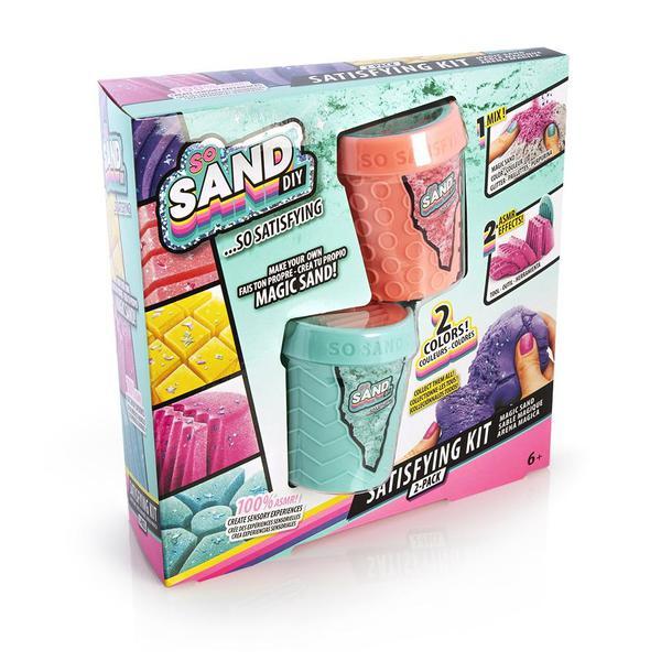 Набор для экспериментов Canal Toys SO SAND DIY, 2 шт на блистере (светло-розовый|бирюзовый) - SDD008|w(2)