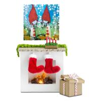 Мебель для домика Lundby Камин с аксессуарами - LB_60304800