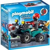 Конструктор Playmobil Полиция: Квадроцикл Грабителя с награбленным - 6879pm