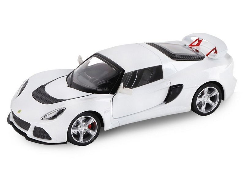 Машина Автопанорама Lotus Exige S, белый, масштаб 1:22, свет, звук - JB1251197