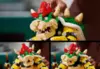 Конструктор Super Mario Марио Могучий Боузер Большой, подвижные элементы, 2807 элементов - LE-12008