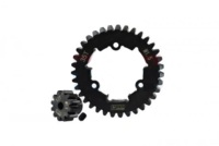 Мотор-редуктор TRAXXAS X-MAXX Medium Carbon Steel Motor Gear 12T With 35T Spur Gear - GPM TXM1235TS - TXM1235TS-BK
