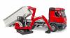Самосвал Mercedes-Benz с мини погрузчиком - 03-624