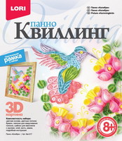 Панно в технике квиллинг *Колибри* - Квл-017