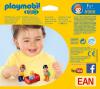 Конструктор Playmobil 1.2.3.: Фермер с коровой - 6972pm