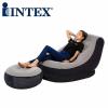 Надувное кресло для отдыха Intex 130 х 99 х 76 см и пуфик 64 х 28 см - с68564