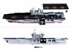 Конструктор Sluban *Флот: Десантный корабль* 1088 элементов, масштаб 1:450 - M38-B0699