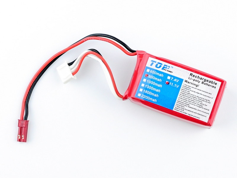 Аккумулятор Li-Po 800mAh, 11,1V 15C самолета Top RC 400 Class Cessna 182 - top02618