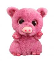 Мягкая игрушка ABtoys Свинка розовая, 15 см - M0055