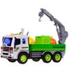 Машинка Abtoys Спецтехника Мусоровоз с мусорными баками, инерционная, свет, звук масштаб 1:16 - C-00493