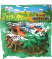 Набор фигурок 1toy В мире животных, 10 динозавров и аксессуаров - Т50481