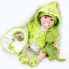 Кукла Aori Reborn Baby Doll Green dinosaur, 56 см