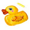 Игрушка надувная Bondibon, УТОЧКА, с утяжелителем - ВВ2567