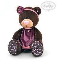 Мягкая игрушка Orange Toys Медведь Choco*Milk сидячая в бархатном платье 25 см - М016|25