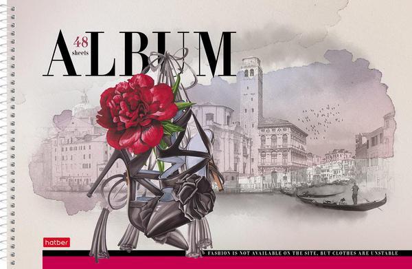 Альбом для рисования Hatber Floral CHIC 48 листов, А4 - 48А4вмВсп