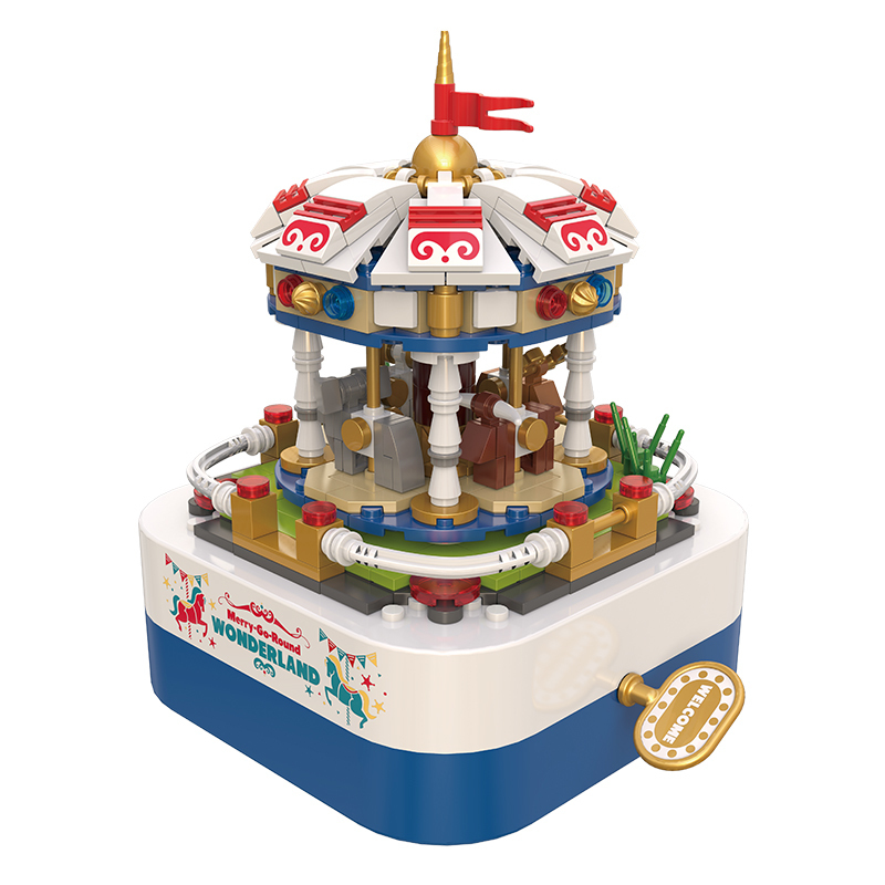 Конструктор музыкальная шкатулка RTOY Music Box *Весёлая Карусель*, 392 элементов - JK1206