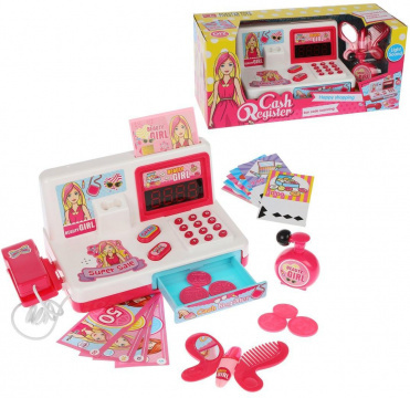 Игрововй набор Наша Игрушка Касса, 7 предметов, звук - 35506