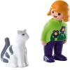 Конструктор Playmobil 1.2.3.: Женщина с кошкой - 6975pm