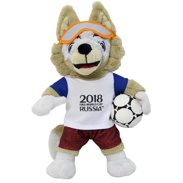 Мягкая игрушка 1Toy ФИФА 2018: Забивака - Волк, 28 см - Т11251