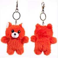Мягкая игрушка-брелок Junfa Toys Флэтси Мини Лиса с подвесом, 9,5 см - M5074
