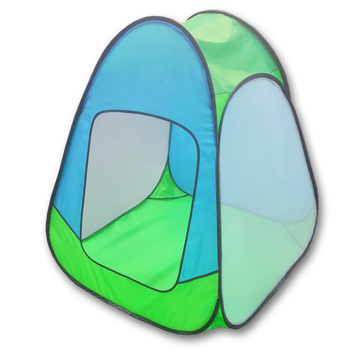 Палатка Belon Familia Конусная 4гр., зелёно-голубая - ПИ-004-КМ-ТФ1
