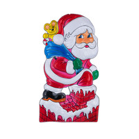 Новогоднее панно Snowmen *Санта Клаус на крыше* - Е3188