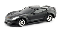 Машина металлическая RMZ City Chevrolet Corvette C7, масштаб 1:64, черный матовый - 344033SM