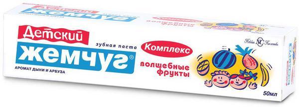 Зубная паста Новый Жемчуг Волшебные фрукты 50мл - 17107