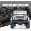 Радиоуправляемая модель трофи Yikong 6101 crawler Defender 6X6 (Black) 4WD ARTR масштаб 1:10 2.4G - YK-6101-B