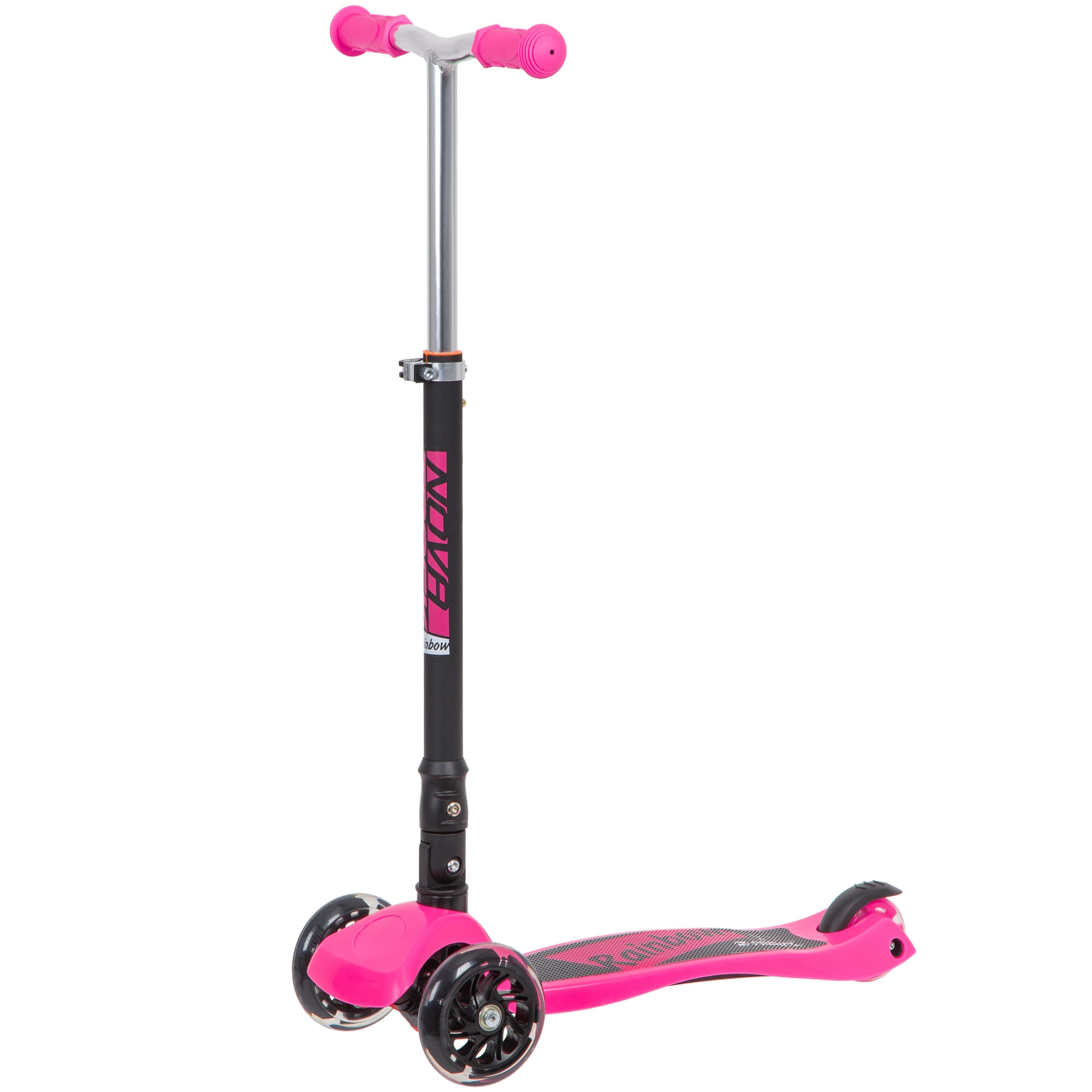 Самокат-кикборд Novatrack RainBow Start Folding - 120F.NRAINBOW.PN20