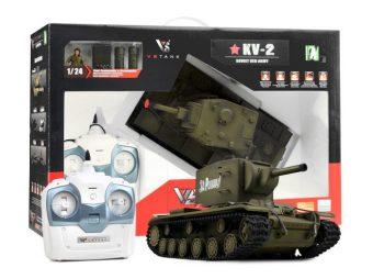 Радиоуправляемый танк VSP Soviet Red Army KV-2, 4 канала, пневмо пушка - 628439