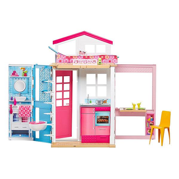 Игровой набор Barbie Домик 2-х этажный переносной - DVV47