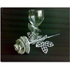 Плетение из фольги *Серебряная роза* - 277002