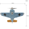 Радиоуправляемый самолет XK Innovation BF-109 RTF 2.4G - A250