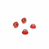 Красные колесные гайки 1|10 RC Car 4mm Alloy Anti-Loose Wheel Rim Lock Nut 4pcs - Red - SWS-5545001_r