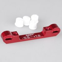 Adjustable alum. suspension mount (-0.5-+1.0) (red) - MST-820057R