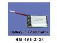 Аккумулятор Walkera Li-Po 3.7V 600mAh - HM-4#6-Z-34