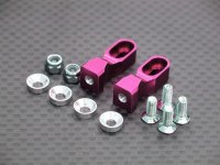 Алюминиевое крепление сервомашинки для TT01, TT01E цвет - розовый - GPM-TT024-P