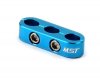 Alum. 3 wires clamps (blue) - MST-820068B