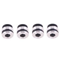Alum. Pivot Ball Cap (4 PCS) (Silver): REVO 2.5|3.3|Platinum|E-Revo - GH-2286