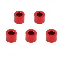 Alum. spacer 3X5.5X4.0 (5) (red) - MST-820011R